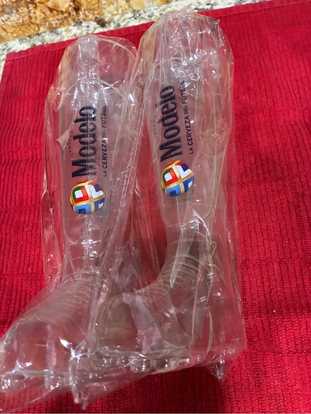 Set of 2 Modelo soccer boot plastic yard cup ⚽️ FIFA